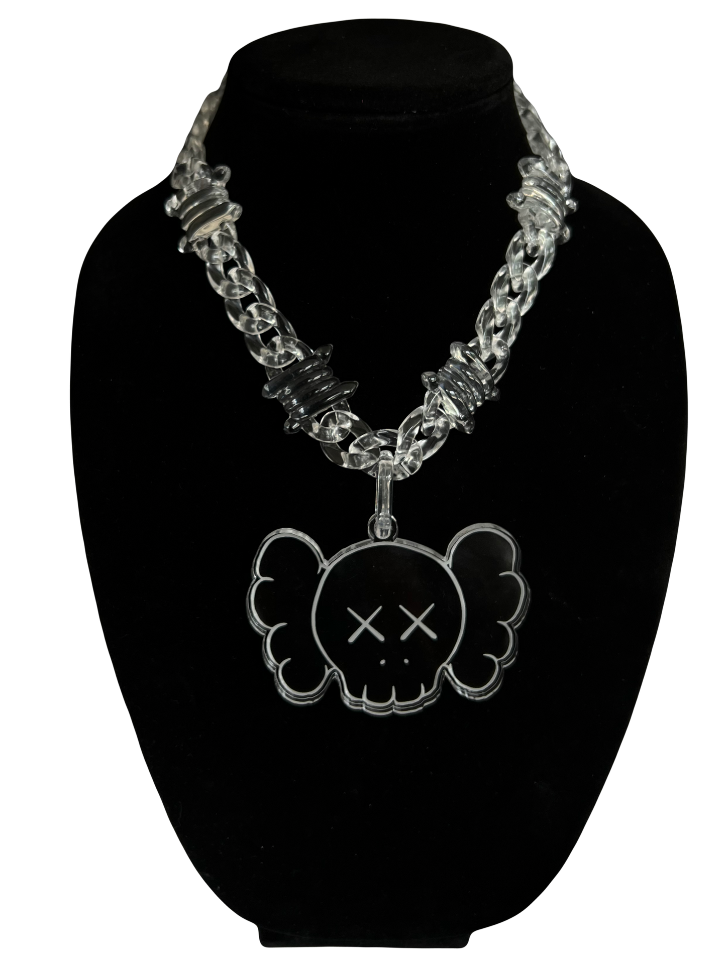 Clear Kaws Pendant Chain