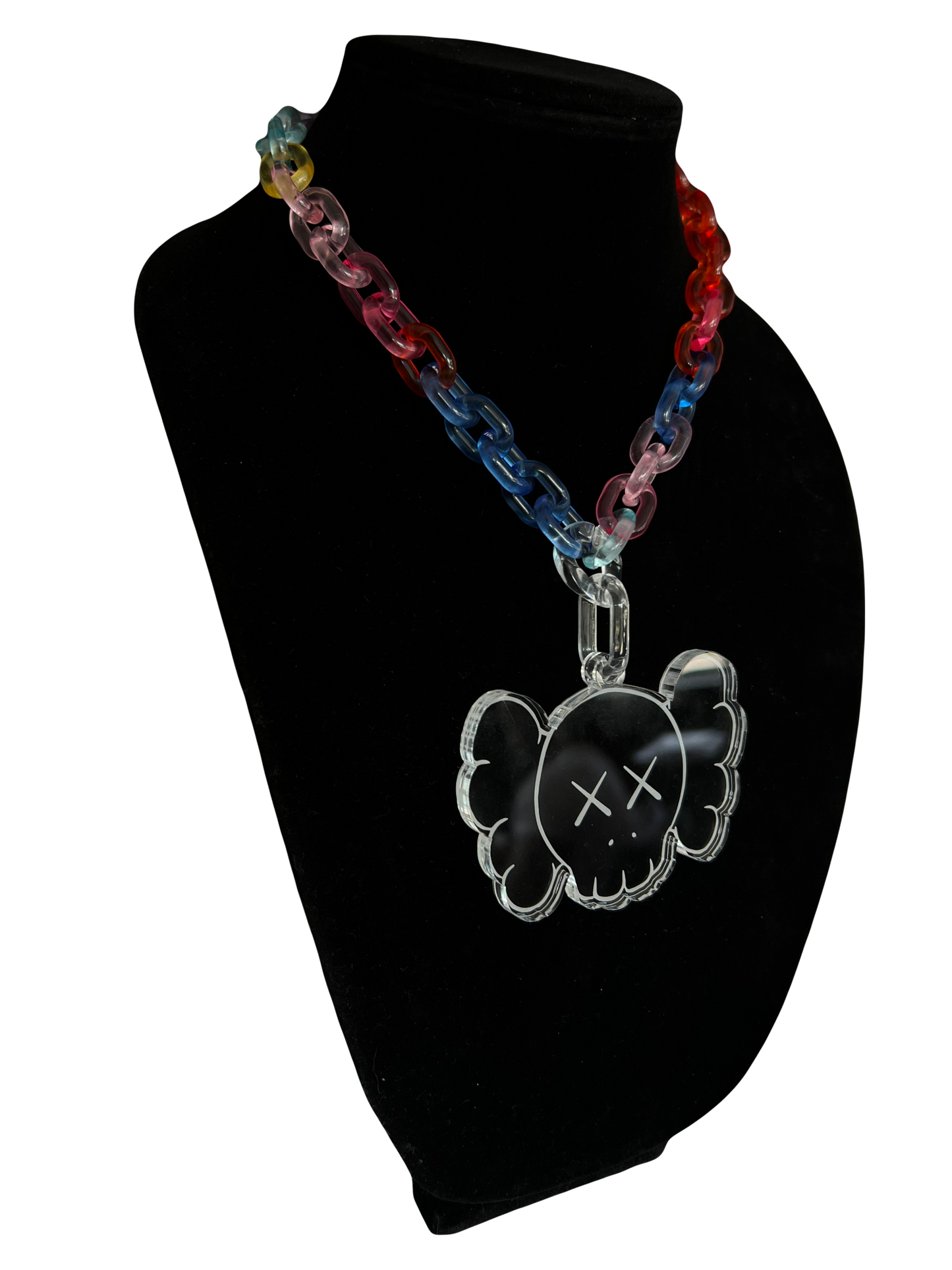 Clear Kaws Pendant Chain