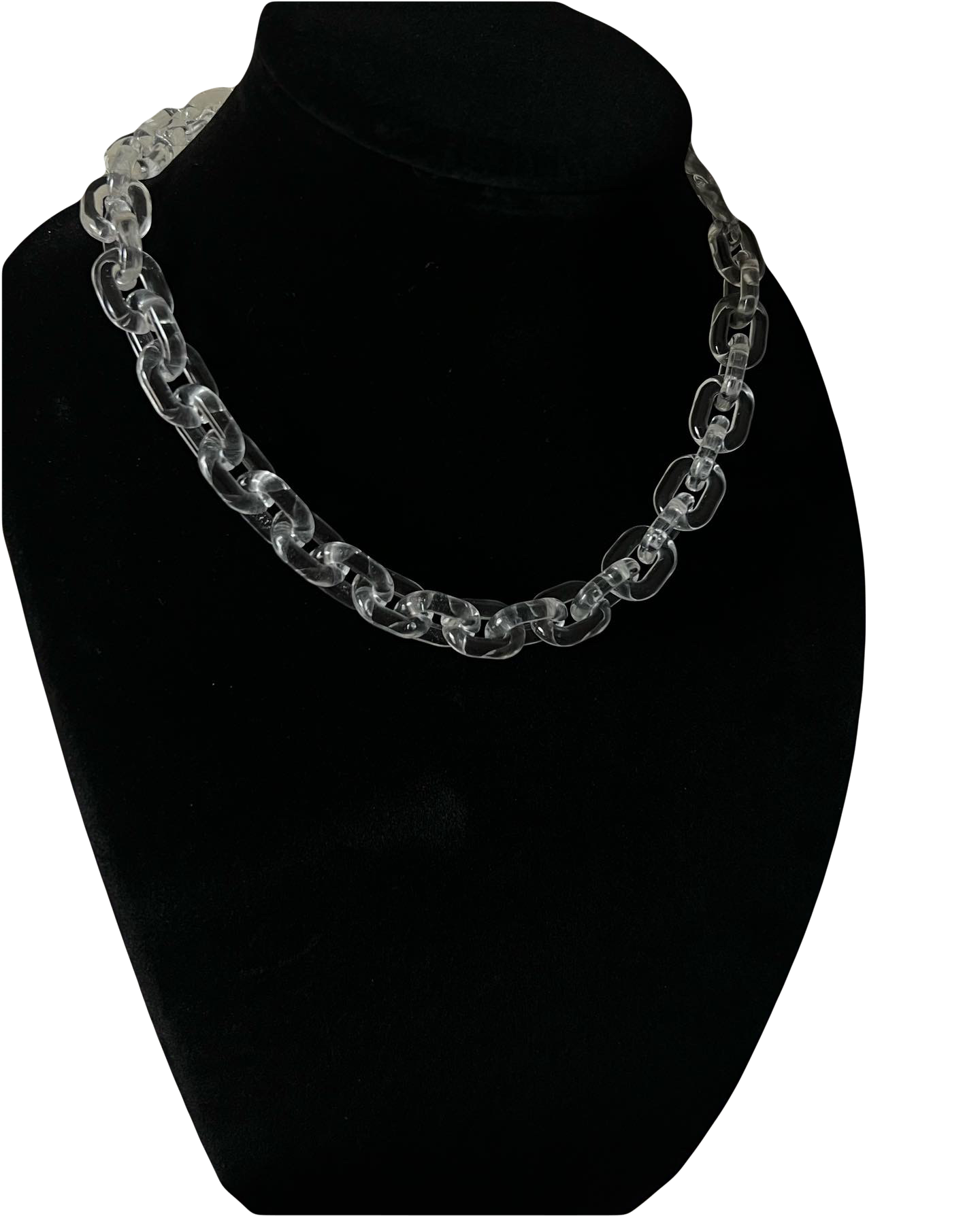 Clear Acrylic Cuban Link Chain  Cuban link chain necklaces, Cuban